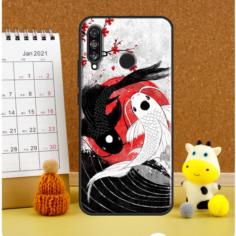 Koi Fish Yin Yang For Huawei Nova Y72 Y70 Y91 Y90 Y60 Y61 Y73 3i 7i 8i 11i 12i 9 10 SE P20 P30 P40 Lite Case