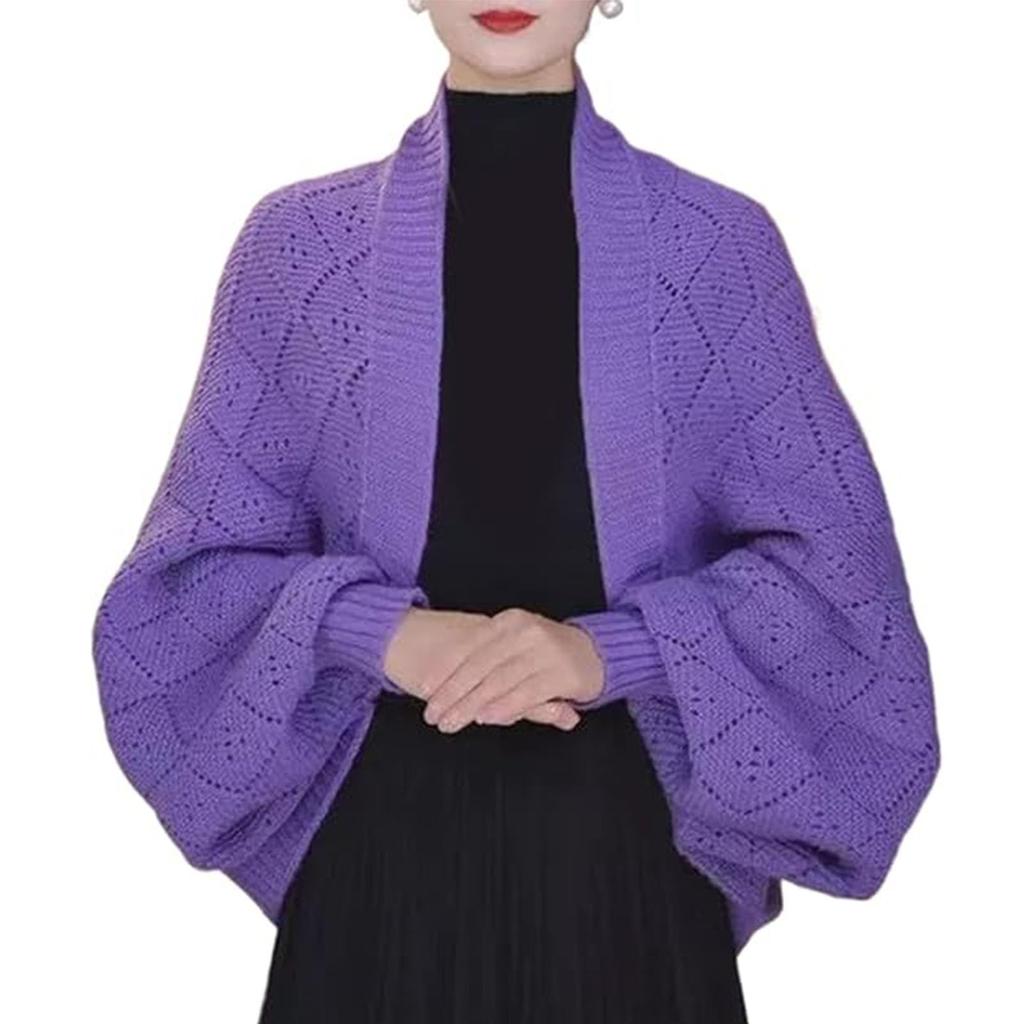 Ladies' Loose Comfortable Casual Fashionable Warm And Elegant Cardigan Draped Over A Shawl