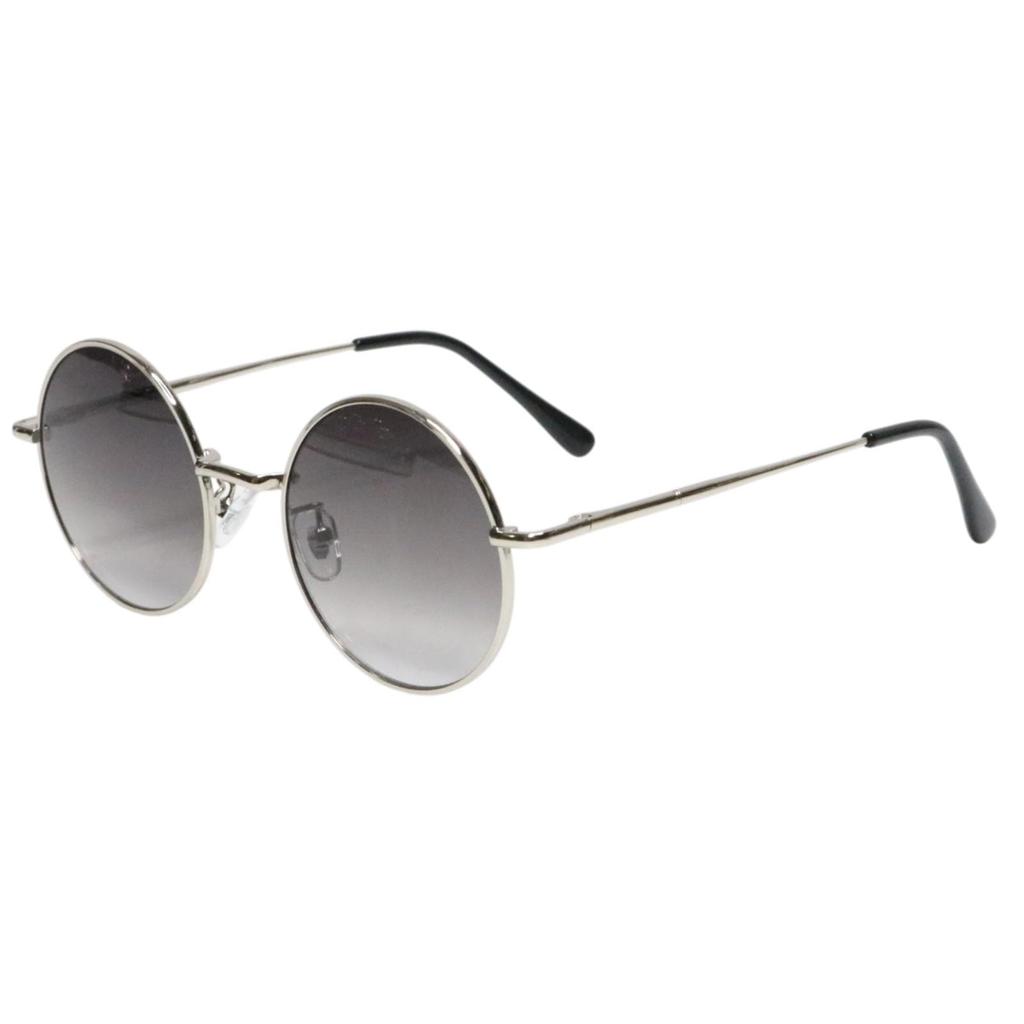 Bercute Silver and Smoke Half Fashionable Fashionable Eyewear for Men and Perfect for and Mountain UV Colored and Sunglasses, Eyewear, Women, Round,