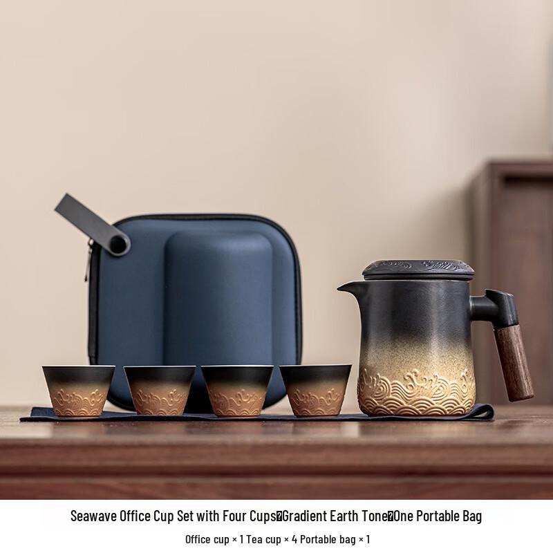 Portable Ceramic Travel Tea Set