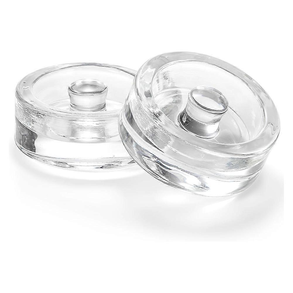 9 Pcs Fermentation Glass Weight with Easy Grip Handle, for Wide Mouth Mason Jars, Heavy Fermenting Lids,Pickling Canning