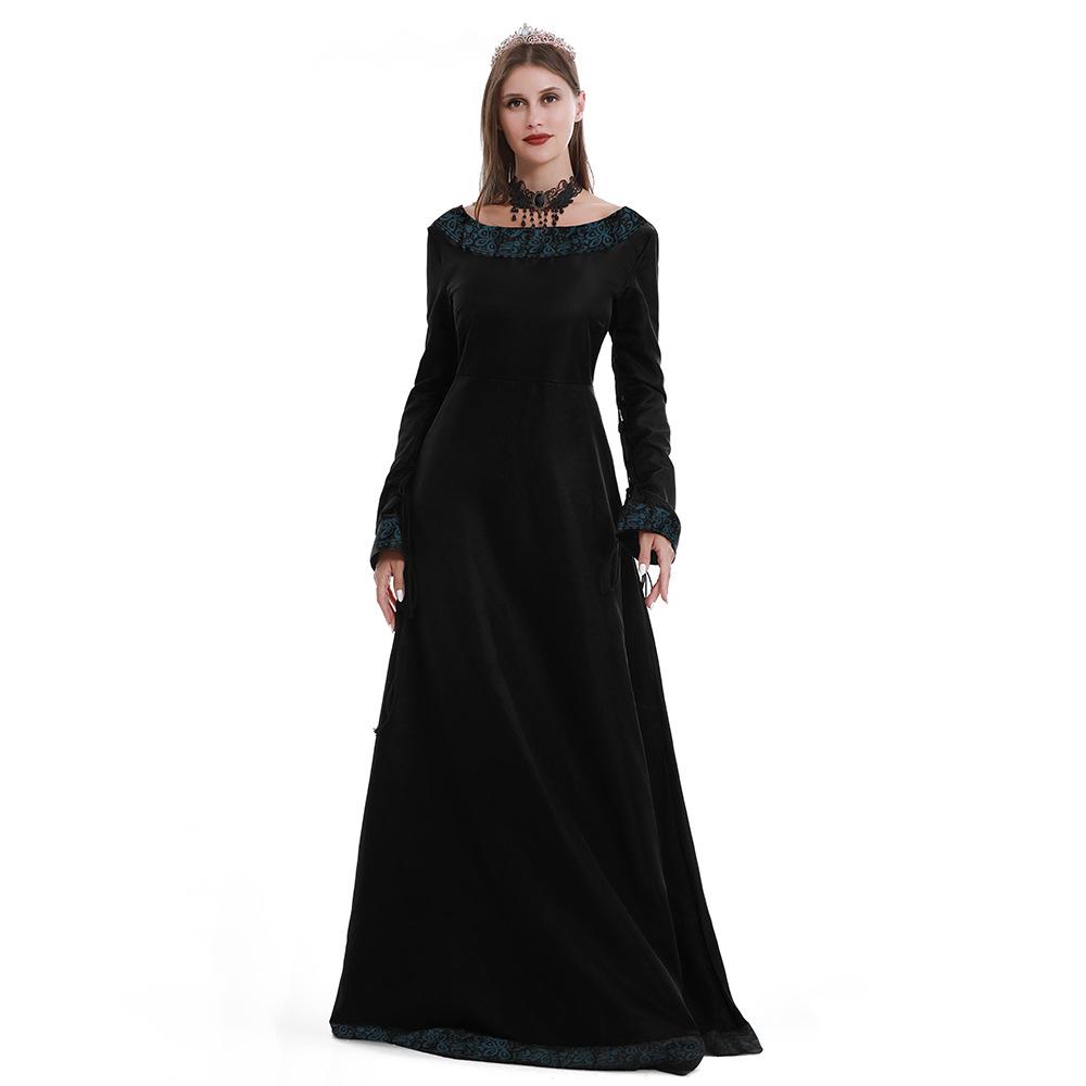 Women's Independent Station Medieval Retro Dress Women's Long-sleeved Performance Clothes
