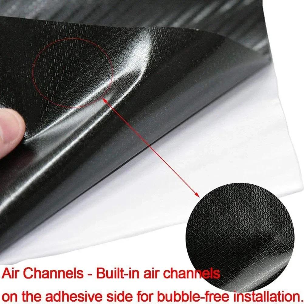 Película para Coche Kit de Vinilo de Alto Brillo Para Black Out Eliminación de Cromados Para Moldura de Ventana Película Automotriz Cinta Antiarañazos Pegatinas Impermeables