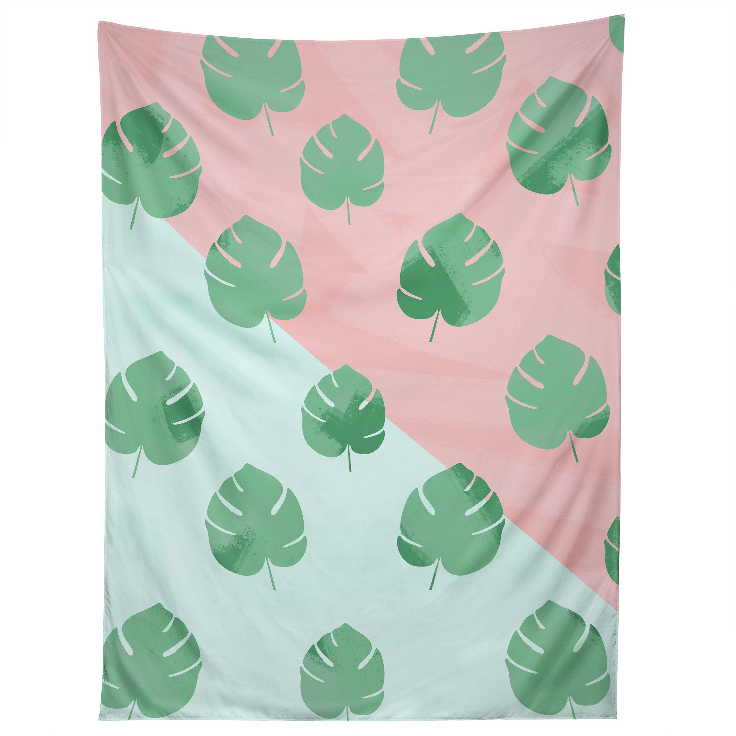 MID CENTURY PALM tapestry 75x100