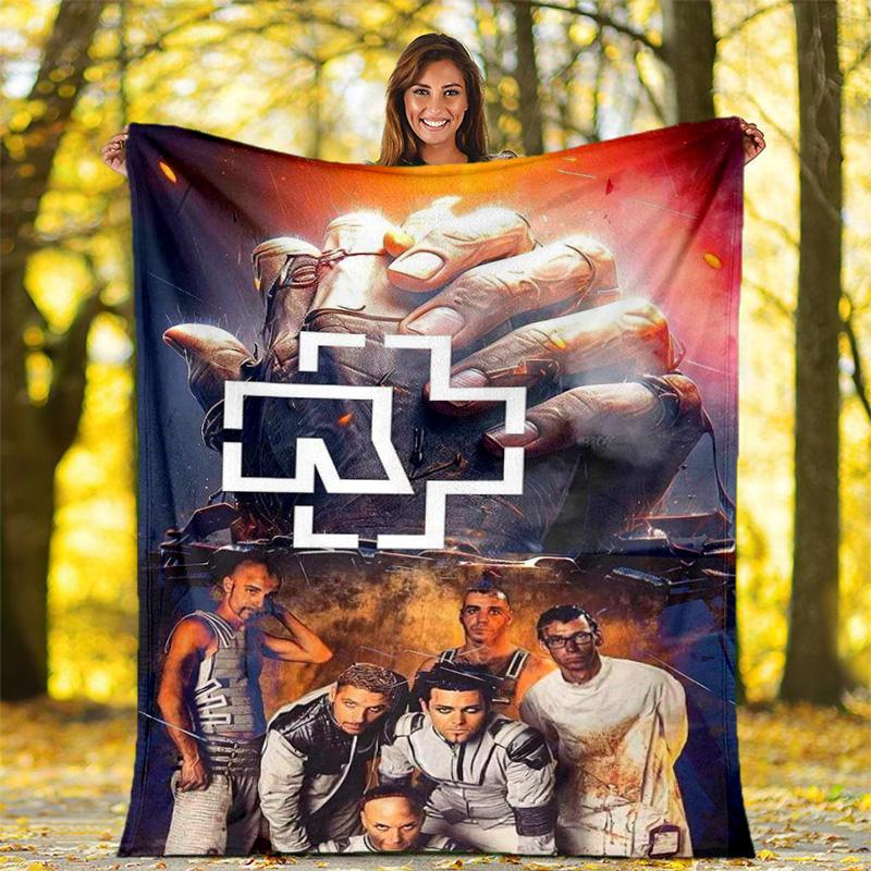 Till Lindemann, lead singer of the German heavy metal rock band Rammstein, blanket for warmth, home decoration for siesta, flannel blanket Y5