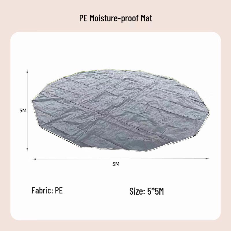 OEING Thickened Waterproof Outdoor Picnic Mat 5x5m