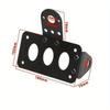 7/8"22mm Motorcycle License Plate Holder Metal License Bracket Tail Light Holder Universal