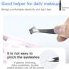 Fine Hairs Slanted Head Makeup Lash Hairs Puller Eyelash Tweezers Eyebrow Tweezer Eye Brow Clips