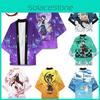 Demon Slayer Cartoon Printed Top Agatsuma Zenitsu Tanjiro Kamado Cosplay Costume