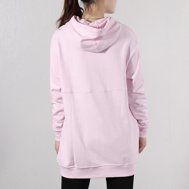 Nike Logo Print Sport Pullover Hoodie Women Tops Pink AV8291-663