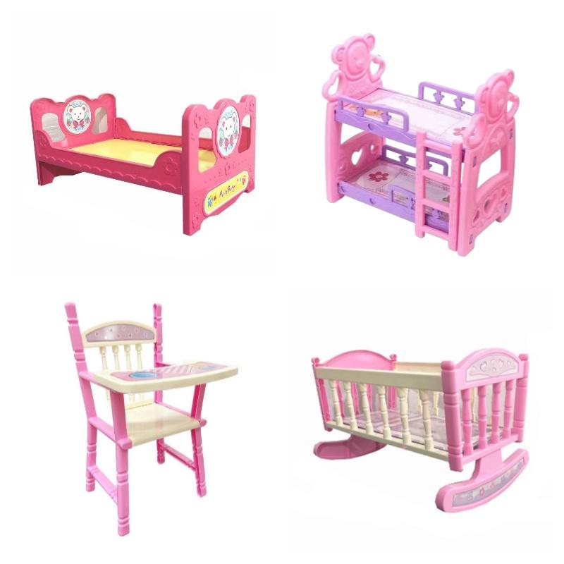 Childrens Baby Doll Pretend Role Play Toy Small Dining Chair Shaker Accessories