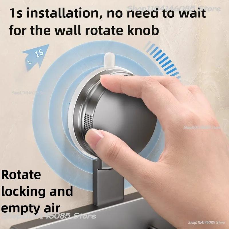 No Need To Drill Suction Cup Suction Mop Wall Hanging Clip Bathroom Perforation-free Mop Clip Broom Mop Hook Fixed Storage