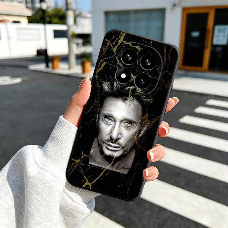 Johnny Hallyday Music Soft Phone Case for Xiaomi Redmi Note 12 13 14 15 Pro Plus 11 12S 11S 11T 10 4G Black Cover Back Shell