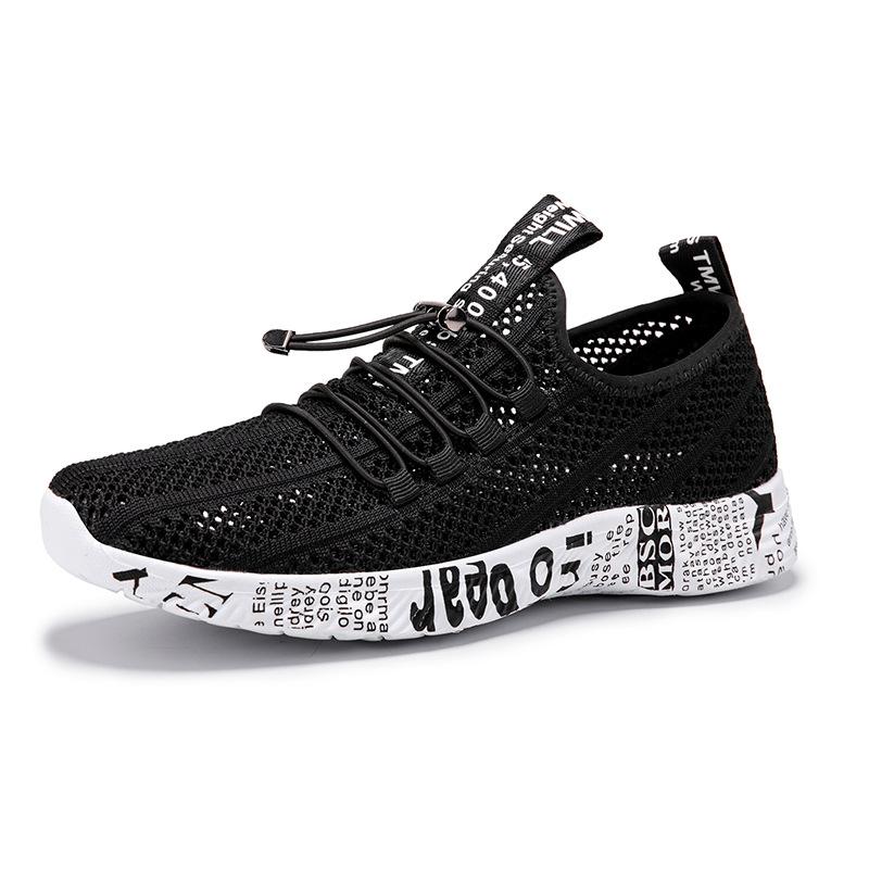 

Men s Summer New Outdoor Water Shoes Lightweight Breathable Mesh Sports Shoes 46 чорний