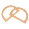 Handcrafted Wooden Handle Bag Handle Bag Accessory Wooden Root Handle Wooden Semicircle Handle