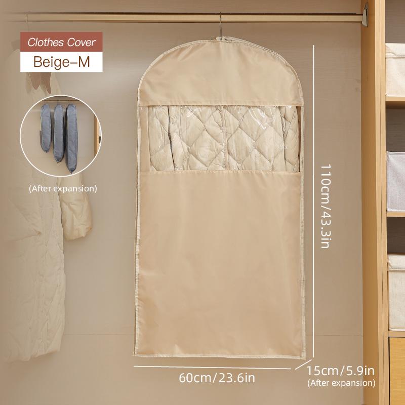 

Waterproof Down Jacket Compression Bag - Dustproof and Seasonal Clothing Cover for Household Wardrobe.