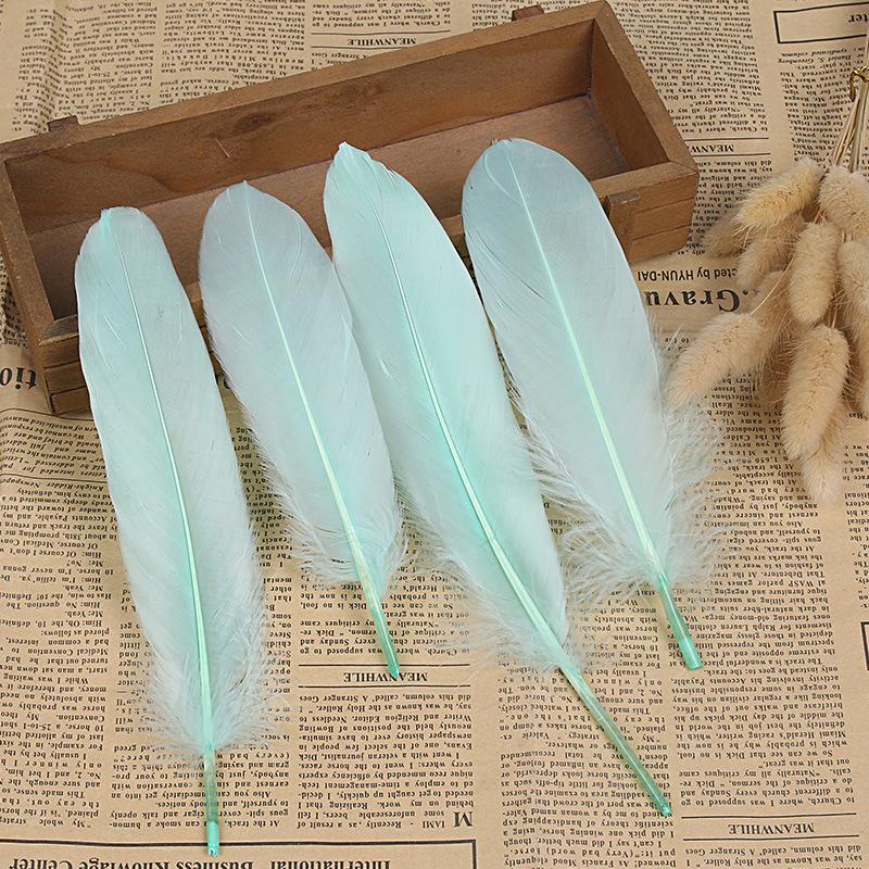 50Pcs28 Color Diy Feather Hard Big Floating Feather Wedding Dress Children Handmade Decoration Materials