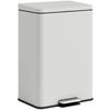20L Kitchen Bin with Soft-Close Lid and Stay-Open Function, Pedal Bin with Removable Inner Bucket for Kitchen, Office, Home, Cream