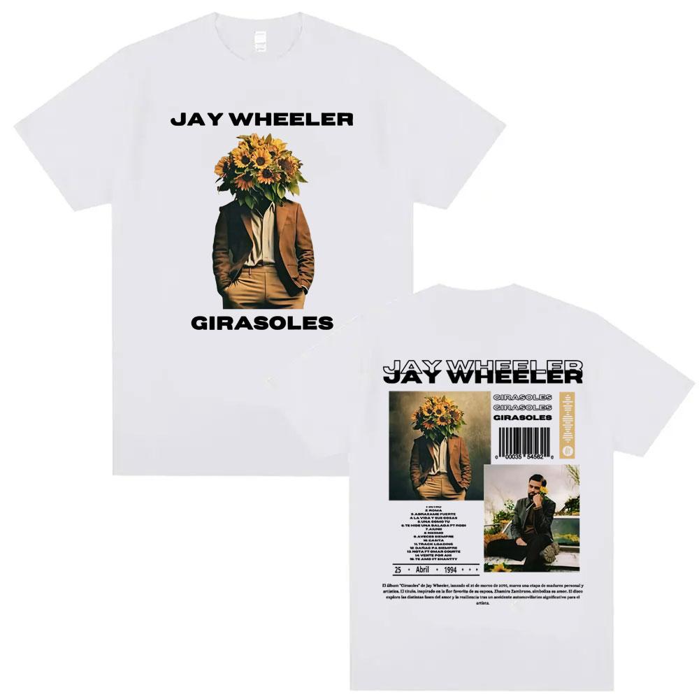 Rapper Jay Wheeler Girasoles Tour Graphic Tshirts for Men Women Summer Style High Street Tshirt 100 Cotton Oversized T Shirt