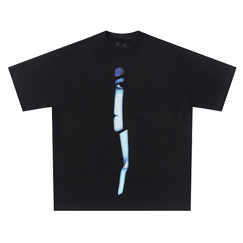 

Men Cotton Tshirt Summer Gothic Clothing Harajuku Punk Loose Hip Hop Oversized Top Short Sleeve Black Casual Y2k Streetwear S