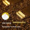 Waterproof Solar Outdoor Villa Courtyard Lamp: Ice Brick Design for Gardens and Balconies