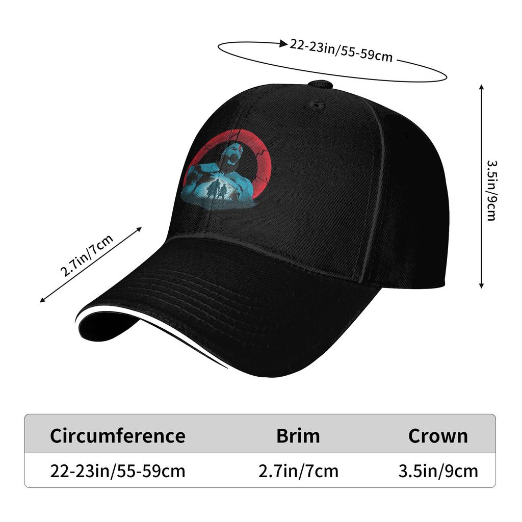 God of War Kratos and Atreus Baseball Cap Fashion  Sandwich Cap Unisex Style Adjustable Headwear Outdoor