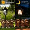 Solar Highland Cow Yard Light  Resin Hexagonal Lamp Decorative Ornament Garden Courtyard Lawn Decorative Atmosphere Light