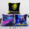 Game C-Cyber-Co-P-punk 2077 Cushion Cover For Pillow Sofa Printing Decoration Room Home Office Coffee Shop Car Nordic Simplicity