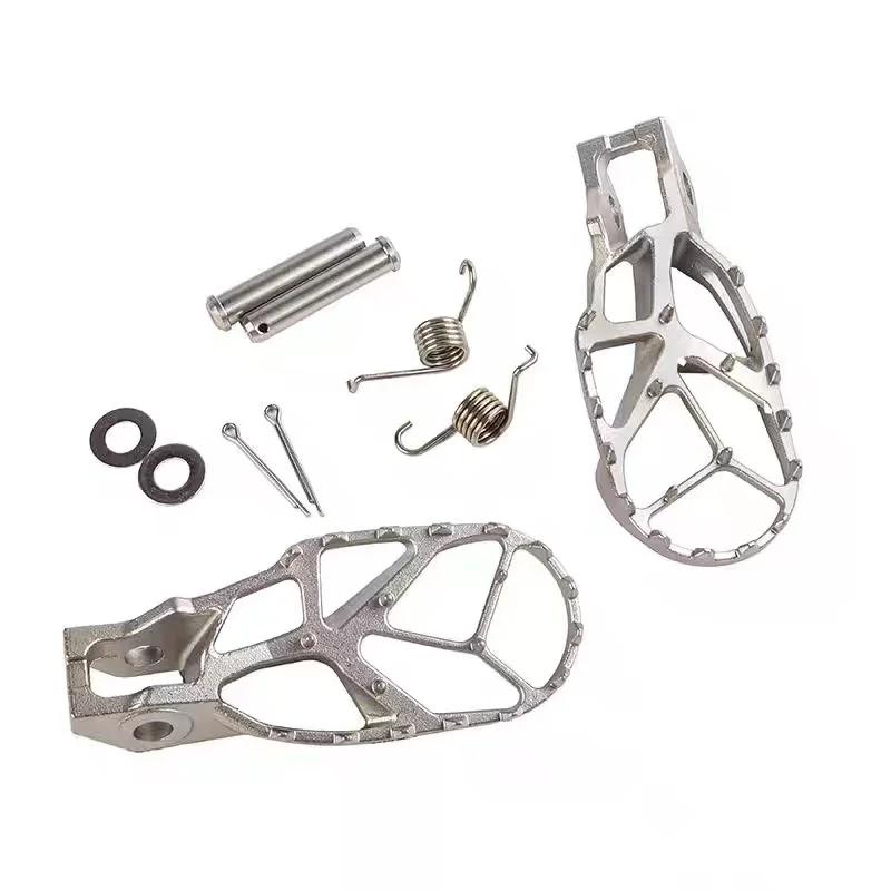 Motorcycle Stainless Steel CNC Enlarged Foot Pegs for KTM EXC XC SXF SX XCW 2017-2022 for Husqvarna for GASGAS Motocross Bikes