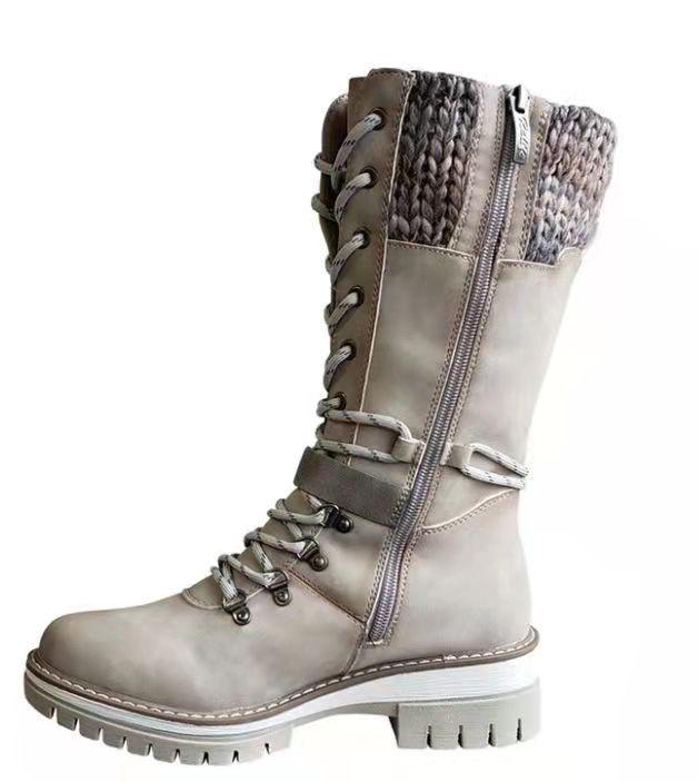

Plus Size Women s Dr. Martens Mid-Calf Chunky Heel Round Toe Riding Boots - 2024 Autumn/Winter Collection 42 світло-сірий колір