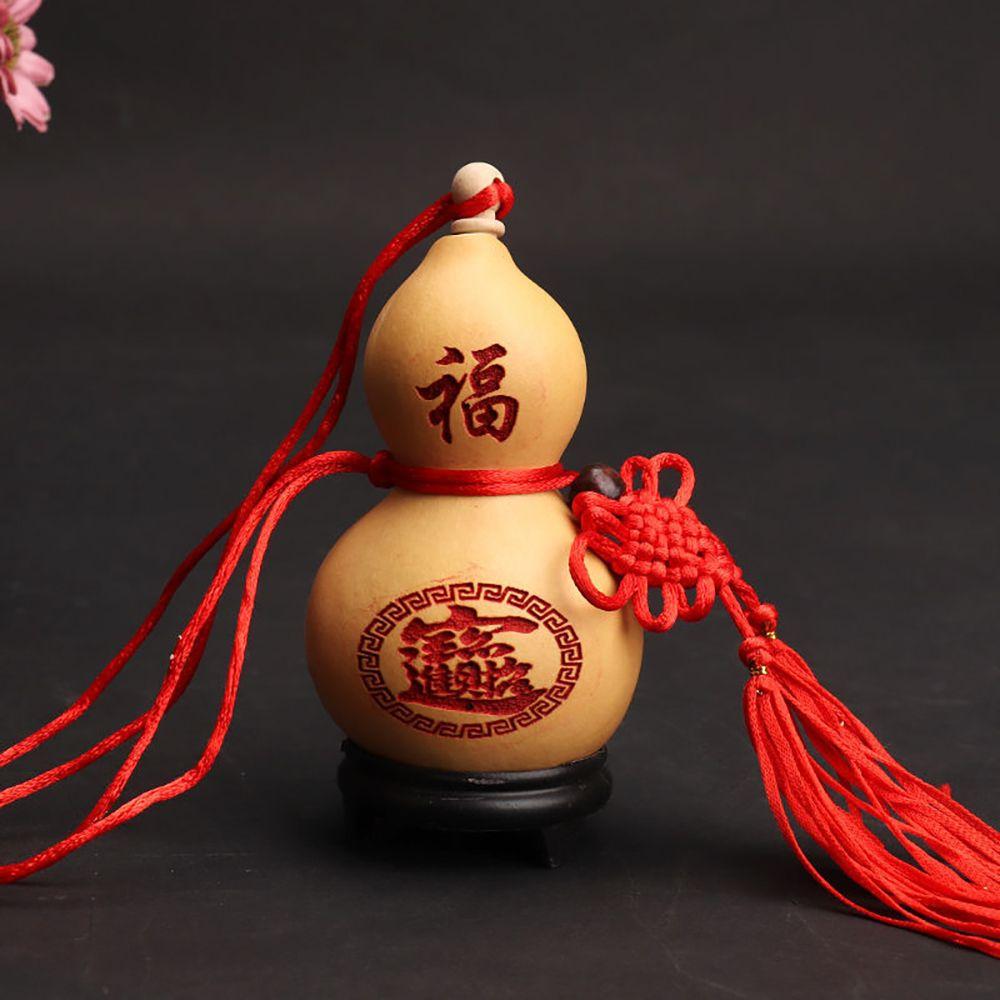 and Luck with Tassel Tai Chi Handmade Gourd Crafts Housewarming Gift Hanging Ornament Home Decor