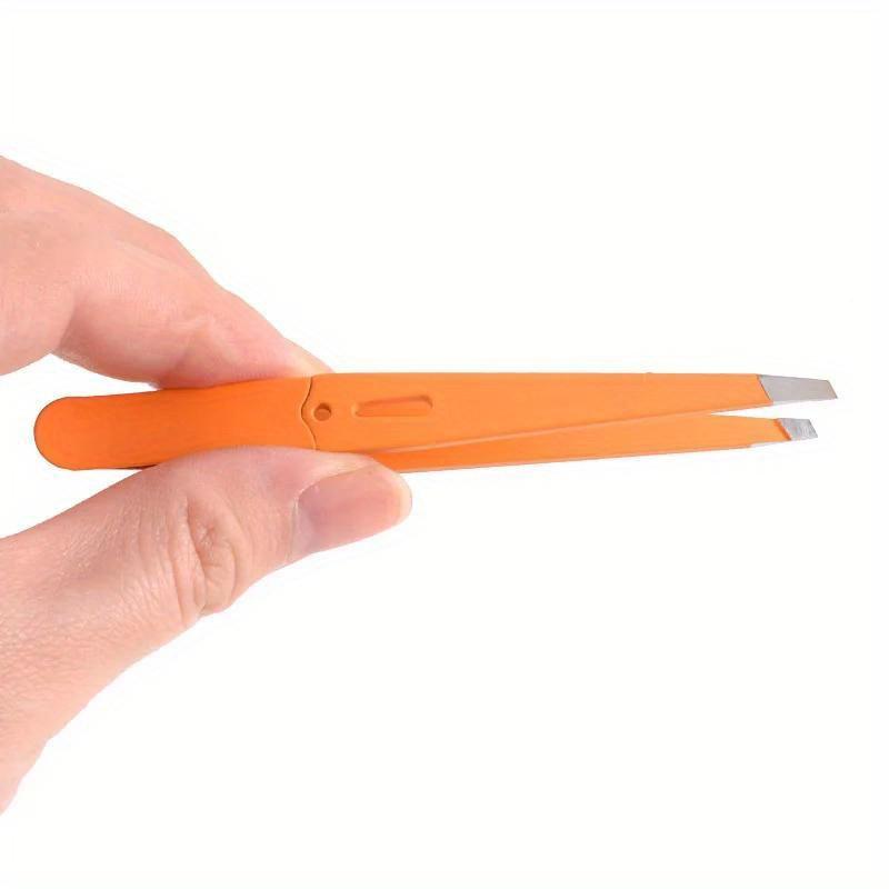 Eyebrow Tweezer Colorful Hair Beauty Fine Hairs Puller Stainless Steel Slanted Eye Brow Clips Removal Makeup Tools
