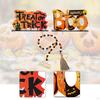 Halloween Display Tray Decor Bead Garland Wooden Signs for Indoor Spaces