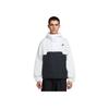 Nike Clubsportswear Marina Hooded Comfortable Fashion Long Sleeve Jacket Men Jacket Photon-Dust Black White HJ1958-025