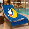 Miffy Custom Name Beach Towel Large Soft Towel for Indoor Bathroom Outdoor Beach