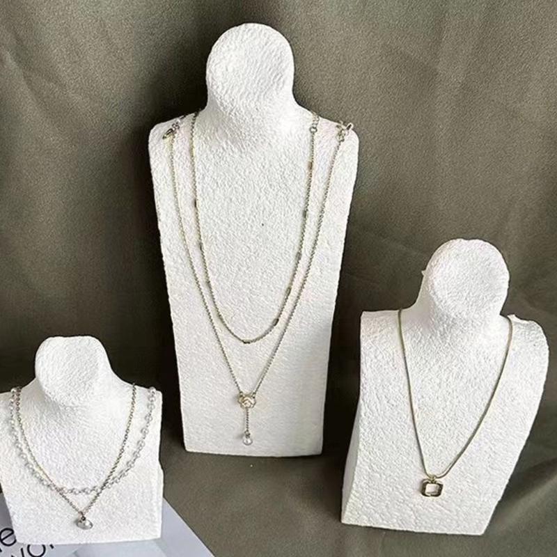 Sturdy Base Jewelry Holder with Thickened Support Ensuring Stability for Necklace Exhibition Secure Display