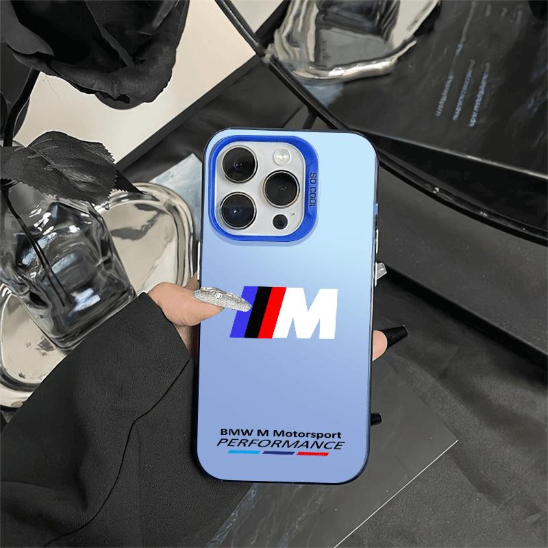 B-BMW-Car Phone Case For IPhone 17 Air 16 E 15 14 Plus 13 12 11 Pro Max 2 Soft Frosted Candy Transparent Jelly 2-in- Stickers hkvr74