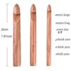 DIY Large Big Size Crochet Arting Wooden Crochet Hook Crochet Kit Knitting Tool Sewing Needles