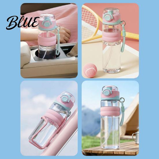 Leak Proof Sports Water Bottle Spray Bottle 750ml Dual-Use Mist And Drink Cup with Safety Outdoor Fitness Drinking Lock Leak-Proof Plastic