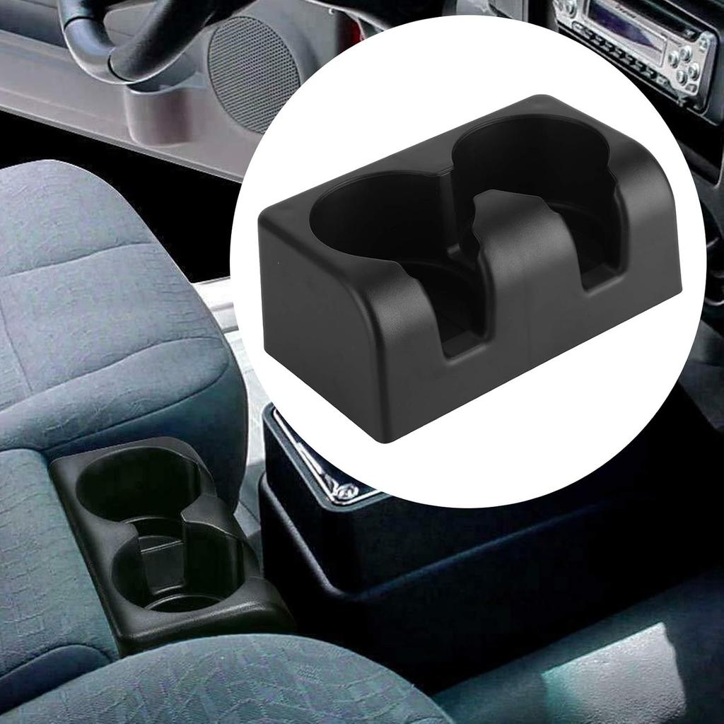 Acouto Bench Seat Cup Holder, Dual Cupholder Insert, Drink Storage, Fit for 2004-2012, Black