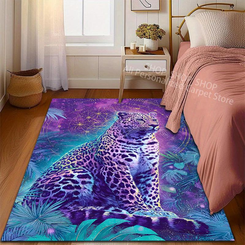 Ferocious Animals Cheetah Pattern Carpet for Living Room Bedroom Sofa Home Decor Non Slip Floor Mat Large Size Luxury Gift