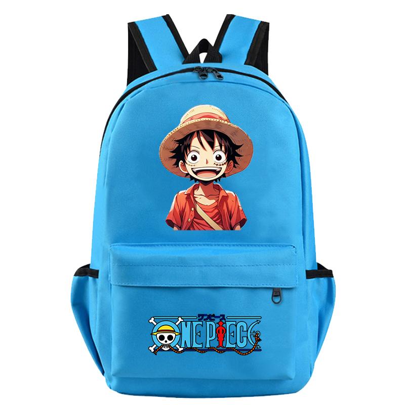 Anime One Piece Bag Large Capacity Sweet Soft Backpack for Boy Girl Children Teenager Back To School Bag Leisure Travel Bag College Canvas Bagpack