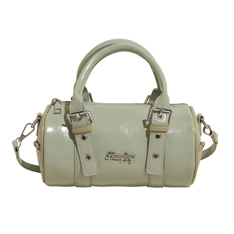 Trend niche design personalized Spice Girl style portable cylinder bag Korean commuter versatile foreign style messenger women's bag