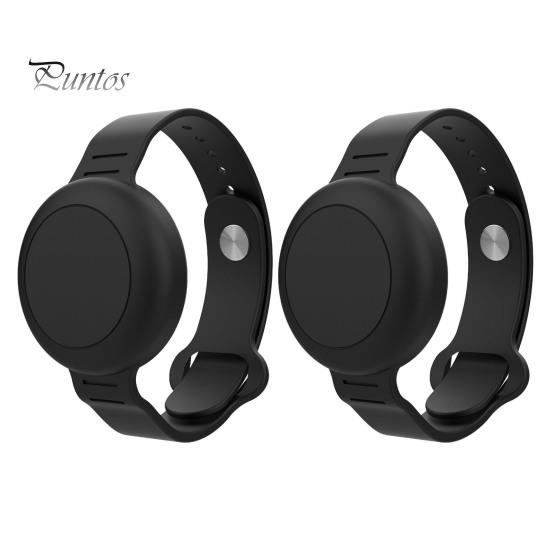 

2 шт. трекер, браслет против потери, защитный чехол, регулируемый износостойкий, устойчивый к царапинам, мягкий гибкий детский трекер-локатор, ремешок для часов для AirTag