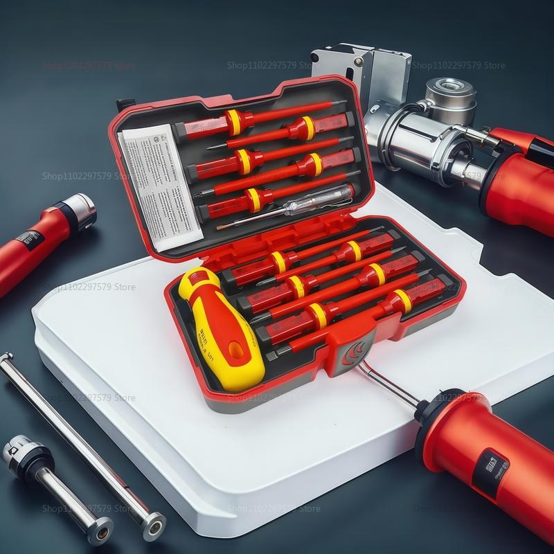 Electrician Repair Tools Kit 8 13pcs 1000V Insulated Screwdrivers Set with Magnetic Bits Multi-Tool for Electrical Work Home