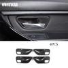 For BMW 3 4 Series F30 F31 F32 F35 2013-2019 Real Carbon Fiber Car Console Gear Shift Panel Decoration Cover Trim Stickers