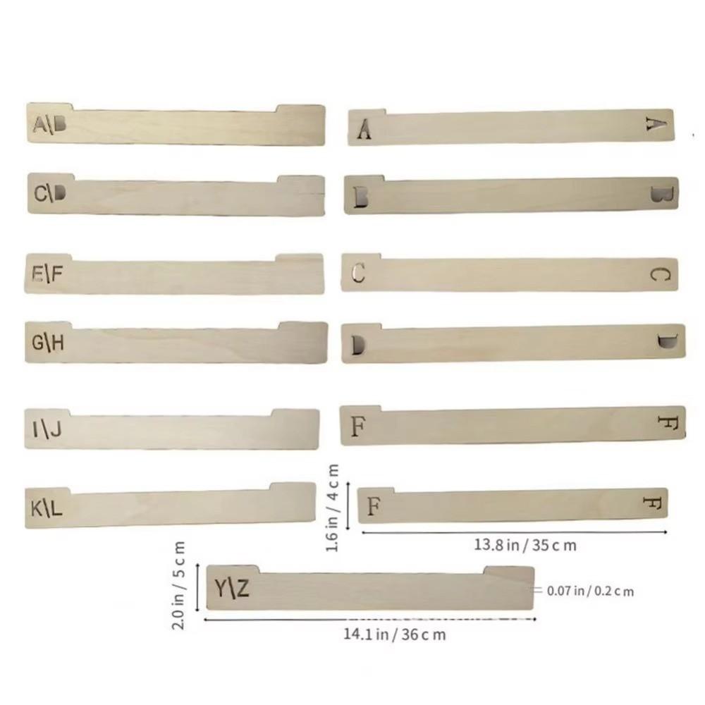 Wooden Vinyl Record Dividers Versatile Record Index Card Record Holder Organizer  Music Collection