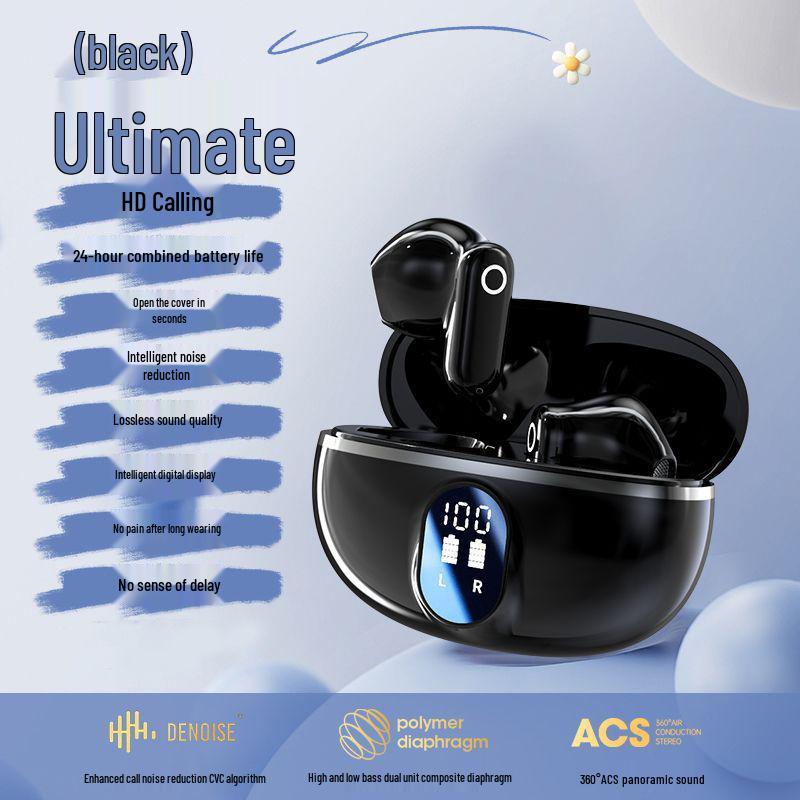 

2025 NE-110 Wireless TWS: Digital Display, Long Battery, Noise Reduction, Bluetooth.