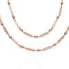 Rose Gold Plated Purple Gold Bead Necklace Trend Set Chain Fashion Color Gold Collarbone Chain Women