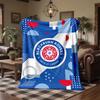 Blackburn Rovers Football Print Flannel Blanket Soft Warm Sofa Bed Throw Blanket For Home Office Bedroom